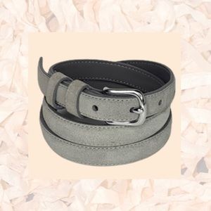 Gray Suede Belt